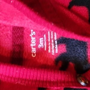 Carter's Red and Black Baby Bodysuit